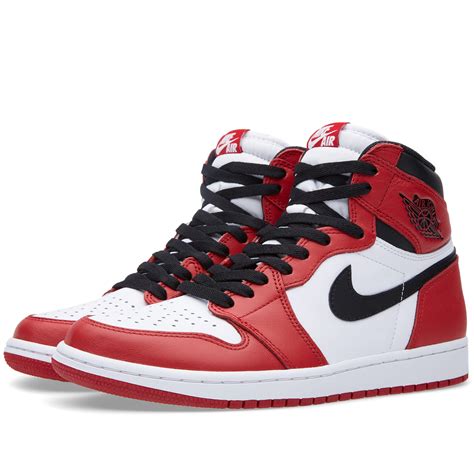 nike air jordan 1 retro high rot weiß|jordan retro 1 mid top.